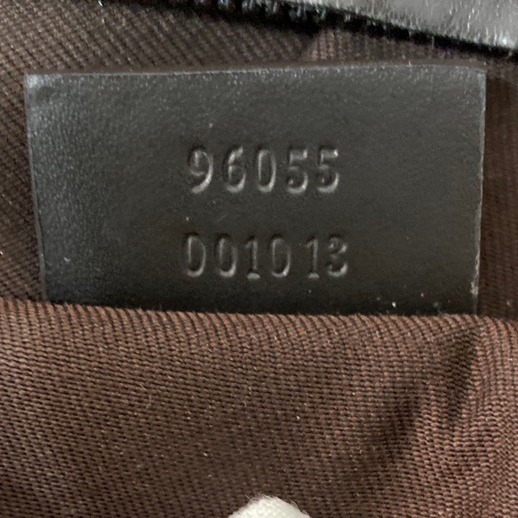 ❗️SOLD❗️GUCCI Monogram Shoulder Bag Brown Black Canvas Medium Hobo Vintage Bag - Picture 6 of 13